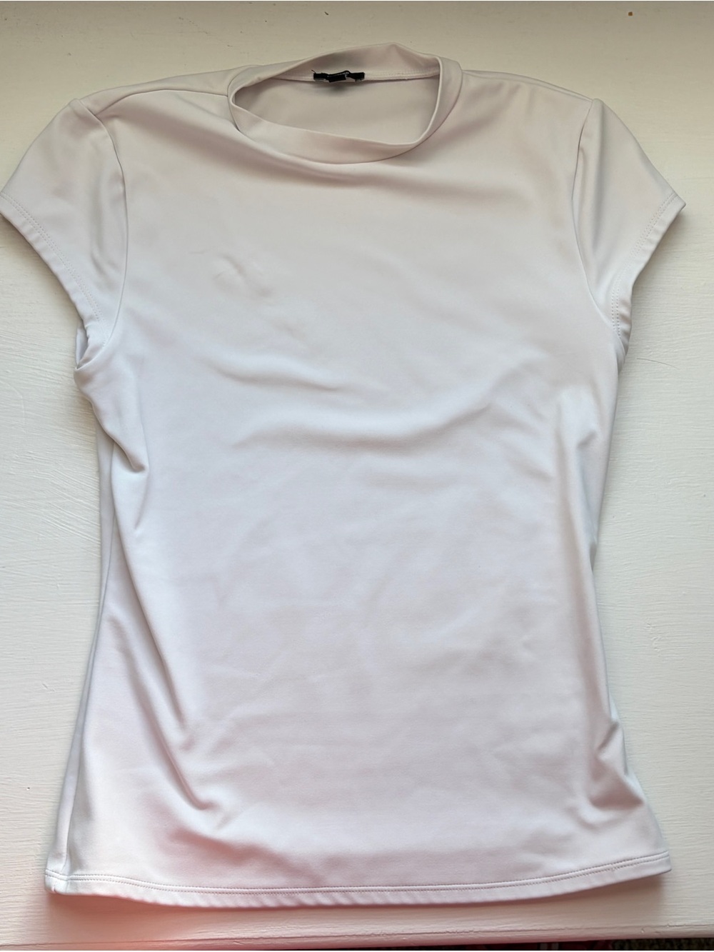 Express White Short Sleeve Crewneck Tee